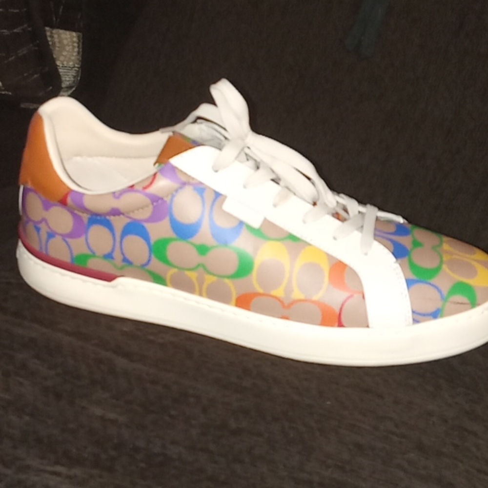 Coach rainbow sneakers